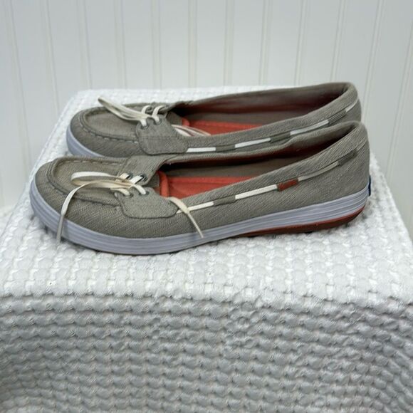Keds Women's Gray Boat Shoes Size 8 Flat Loafers - Picture 1 of 6